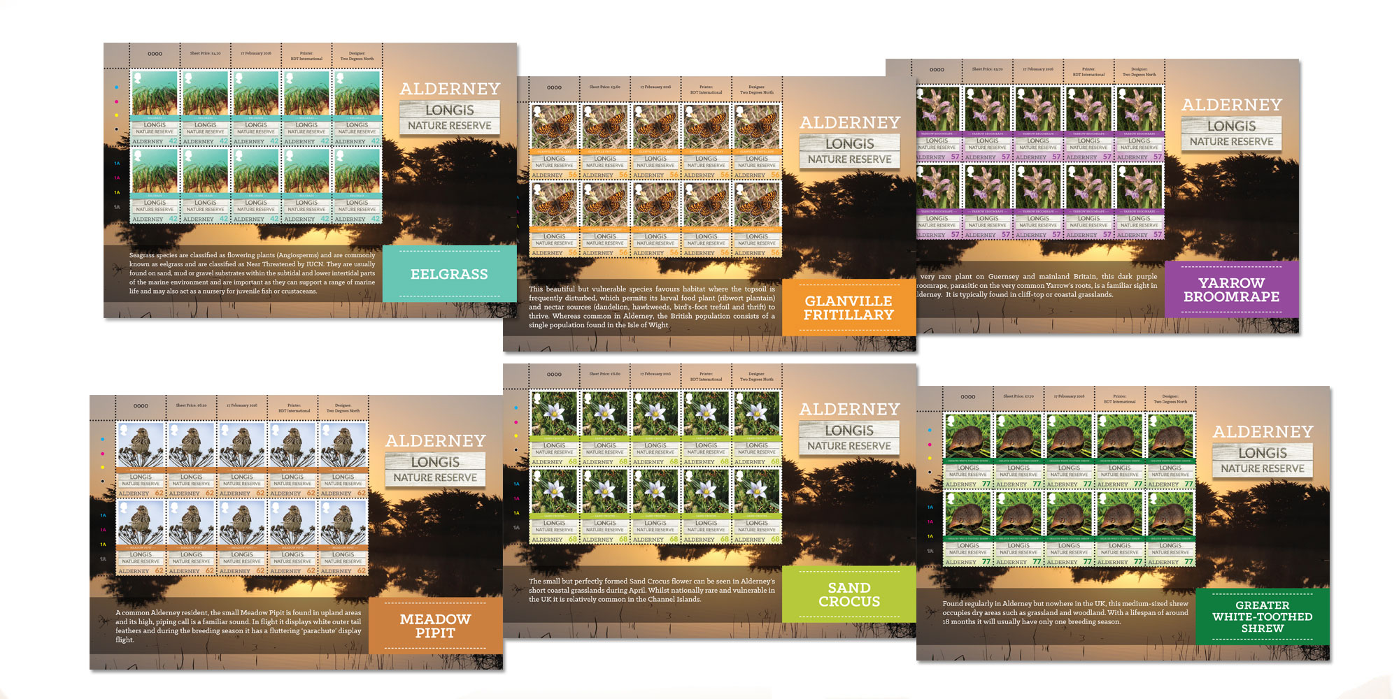 Sheets of 10